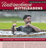 Unternehmen Mittelbadens - Jung Verpackungen in Steinmauern feiert ihren neuen Gesellen Hazem Zerkly